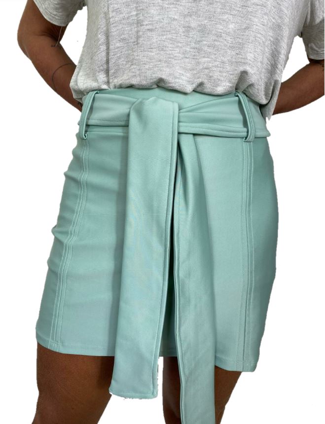Super Cute Slim Green Short Skirt