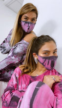 Load image into Gallery viewer, Pink Tie Dye Set With Matching Mask

